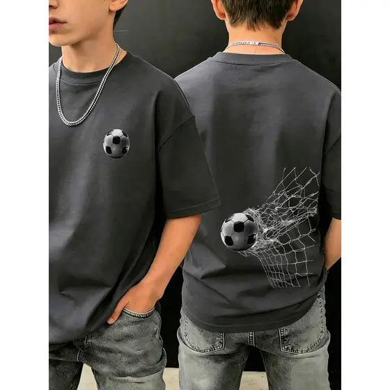 Camiseta Infantil de Futebol para Meninos Pré-Adolescentes  Adulto e Plus Size Super Confortavel 100% Algodão