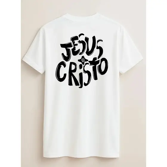Camisa Infantil Juvenil 100 Algodão Jesus Cristo Gospel Unissex Para Meninos e Meninas