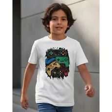 Camisa Infantil Juvenil 100 Algodão Game Color Streetwear