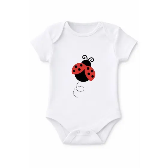 Body Bebê Para Meninas Joaninha CUTE 100% Algodão