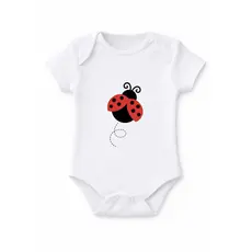 Body Bebê Para Meninas Joaninha CUTE 100% Algodão