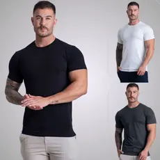 Kit 3 Camisetas Algodão Egípcio Com Elastano Camisa Egípcia Original T-Shirt Masculina Tech