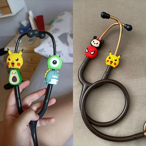 Estetoscópio / Decoração de Estetoscópio Fofo / Acessórios para pediátrico / Estetoscópio de Enfermagem Ace