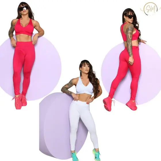 Kit 3 Top Com Bojo Feminino Liso Academia Fitness