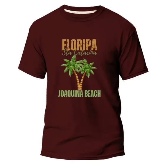 CAMISETA 100% ALGODÃO COLEÇÃO LITORAL BRASIL FLORIPA SANTA CATARINA STREETWEAR ACADEMIA UNISSEX