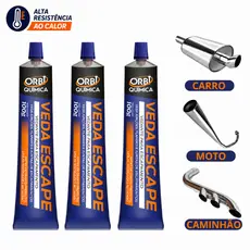 Cola Adesivo Veda Escapamento de Alta Temperatura Carro Moto Caminhão