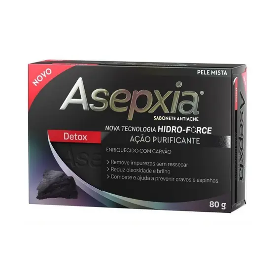 Sabonete Facial Asepxia Detox 80g