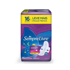 Absorvente Sempre Livre C/ Abas Noturno Extra Suave L16p14