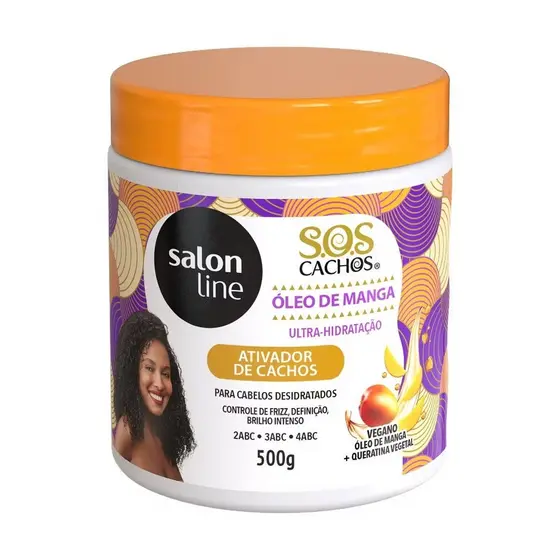 Ativador de Cachos SOS Cachos Óleo de Manga Salon Line 500g