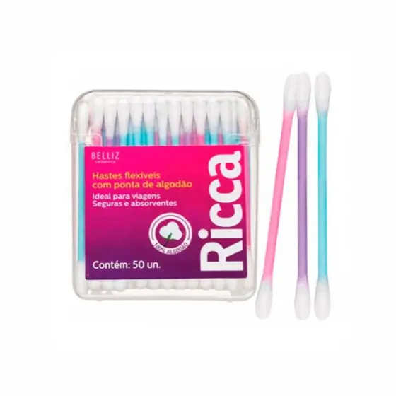Hastes Flexíveis Ricca Travel c/50un
