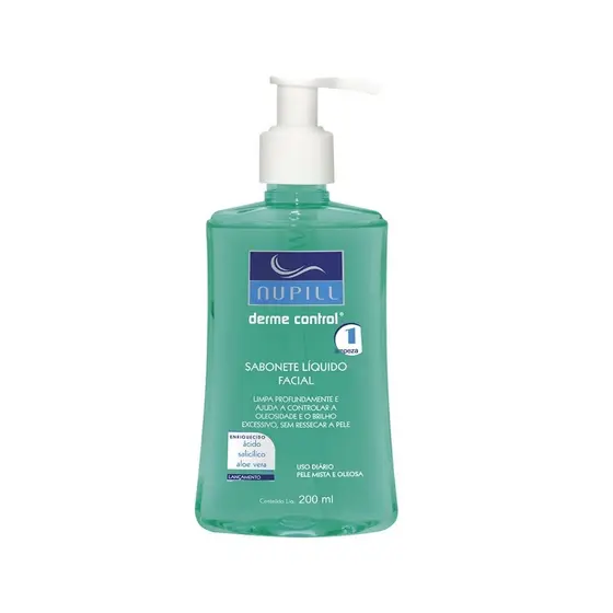 Sabonete Líquido Facial Nupill Derme Control 200ml