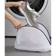 SACO DE LAVAGEM DE SAPATOS DE MALHA BRANCA DE GRANDE CAPACIDADE ANTIS DEFORMAÇÃO ROUOAS INTIMA