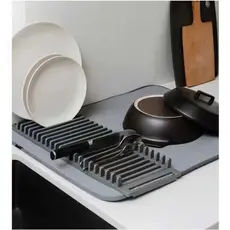 Escorredor De Louças Com Tapete Absorvente Antiderrapante De Microfibra Multifuncional Rack Criativo De Secagem Armazena