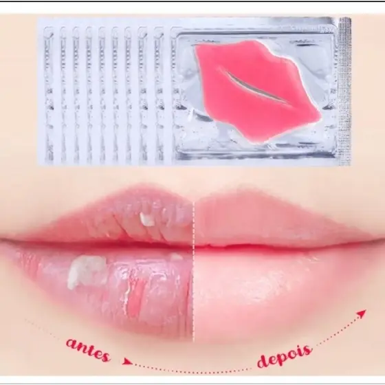 Kit 10 Máscara Labial Para Hidrata Os Lábios AB 530