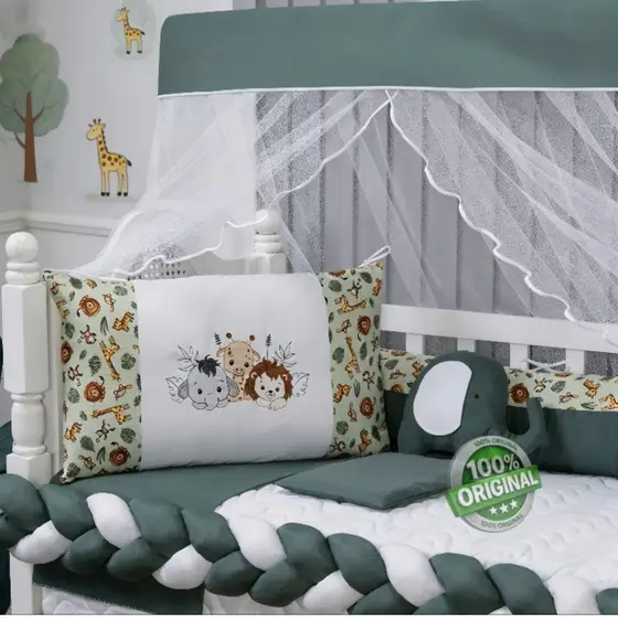Kit de Berço Americano Paris – 10 Peças | Modelos para Menino e Menina | Pronta Entrega