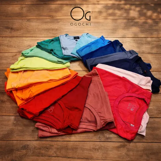 Camiseta Ogochi Masculina Slim Fit Manga Curta Básica Premium Original Envio Rapido