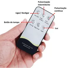 Controle Remoto Para Umidificador e Difusor com Temporizador, Modo Contínuo e Luz Colorida