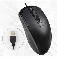 Mouse Óptico USB Com Fio 1200DPI Silencioso Design Ergonômico N1600 Para PC Notebook Office