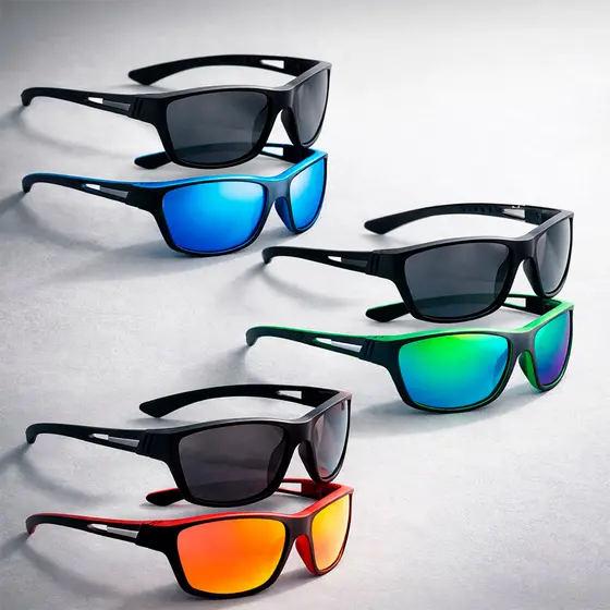 Kit 2 Óculos Sol Esportivo UV400 Pesca Ciclismo Espelhado
