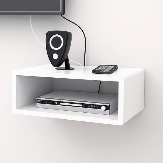 Suporte de Parede em MDF – Para Receptor, Conversor, Controle, Roteador e Mais - Envio imediato