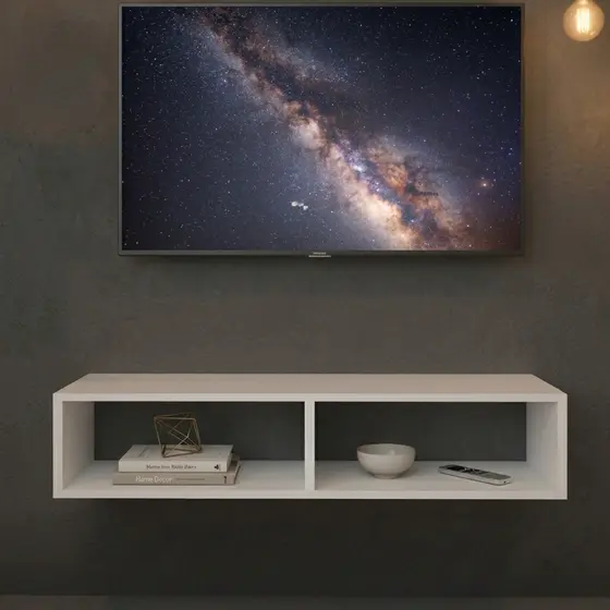 Rack Suspenso 80cm em MDF – Suporte para PlayStation, Xbox, Receptor e Eletrônicos