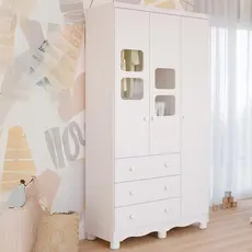 Guarda Roupa infantil Uli 3 Portas e 3 Gavetas 100% MDF