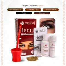 Henna Para Desing De Sobrancelhas Makiaj Promoção Original
