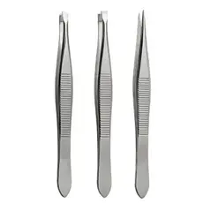 Kit 3 Pinças Para Designer De Sobrancelhas Design Sombrancelhas Pontas Diferentes