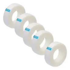 KIT 2/5/10 Fitas Transpore Adesiva Transparente Antialégica para Extensão de Cílios 10m