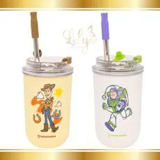 Copo Buzz Lightyear e Woody Neo com Canudo 300ml Toy Story