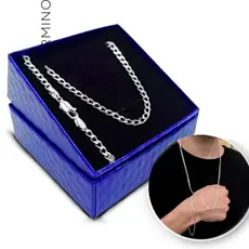 Kit Masculino Prata 925 Corrente Cordão + Pulseira Escama de Peixe Conjunto Elegante De Luxo 3m
