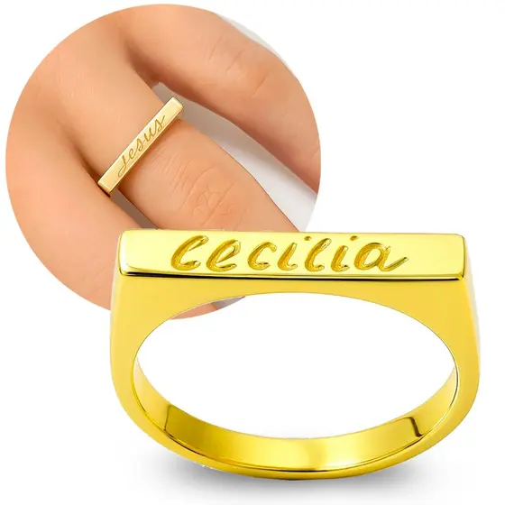 Anel Chapinha Moeda Antiga Original Personalizado Cor Ouro