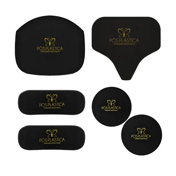Kit Placas Pós Cirúrgicas Rígido Abdômen Flanco Costas e Culote