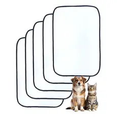 Tapete Higienico 80x60cm Kit 5 Lavavel Flocospet Branco