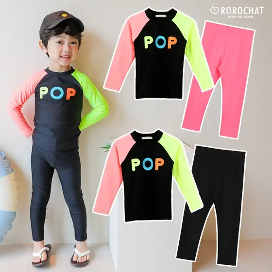 ROROCHAT Maiô Infantil Térmico Preto De 3 A 9 Anos Leggings Fato De Mergulho De Manga Comprida Para Bebês Meninos UV Rosa Lash Guard