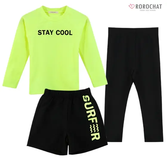 ROROCHAT Conjunto De Roupa De Banho Térmica Infantil 3P , Para Crianças , Traje De Manga Comprida Meninos