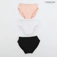 ROROCHAT Calcinha Para Bebês Meninas , Roupa Íntima Infantil , nylon Macio , material De Extensão Respirável , Interna , 3 Cores , Cor Preta Da Pele Branca