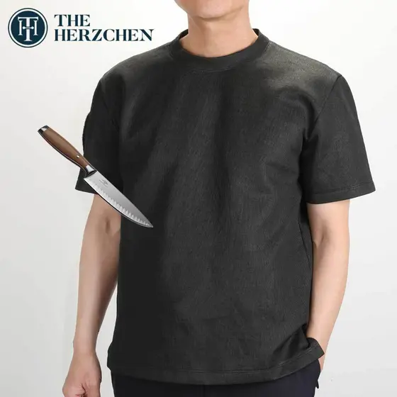 Camiseta De Manga Curta A9 Resistente A Cortes HERZCHEN | Fabricado Na Coreia
