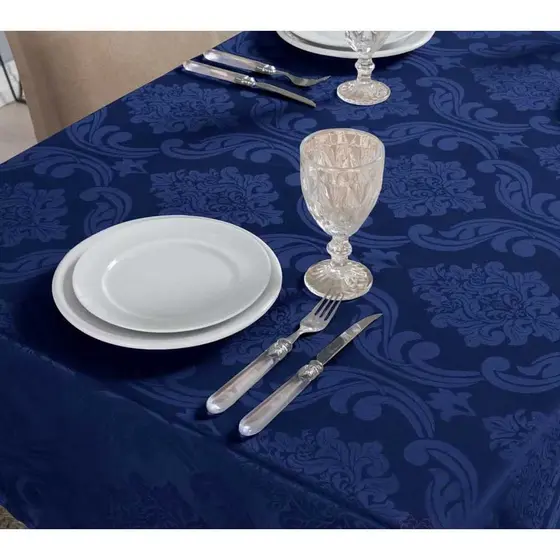 Toalha Mesa Jacquard 1,40x1,40 Quadrada 4 Lugares - Decoração Natal, Cozinha, Mesa Posta