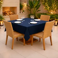 Toalha de Mesa Oxford 2,00x1,40 Retangular p/ 6 Lugares - Decoração Cozinha, Mesa Posta, Sala Jantar