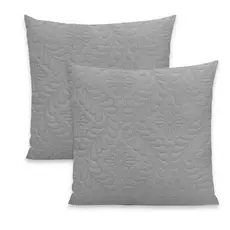 Kit 2 Capas de Almofada Supreme 40x40cm –Design Matelado Ultrassônico, Decoração, Quarto, Sala