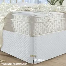 Saia para Cama Box King Matelada 2,00m x 2,00m x 33cm - Decoração Ideal para Quarto