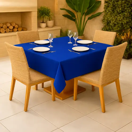 Kit 12 Toalhas Mesa Quadrada em Oxford 1,50x1,40 - Decoração Buffet, Restaurante, Festas Aniversário