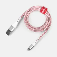 Cabo MFi Lightning para USB Branco | Elite Cable Coca-Cola