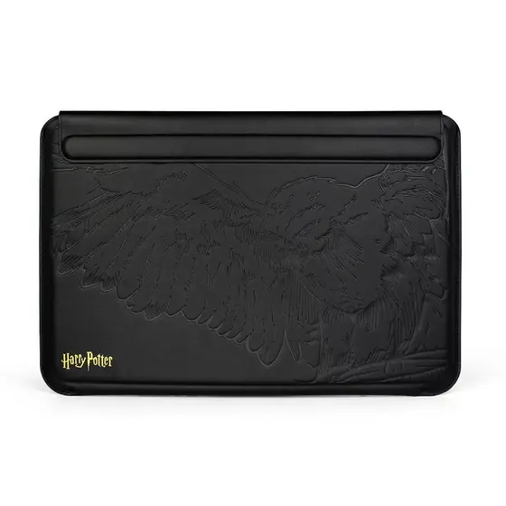 Capa para Notebook 16" de Couro Sintético Preta | Harry Potter