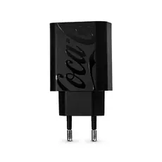Carregador Turbo USB-C 20W Preto | PD Charger Coca-Cola