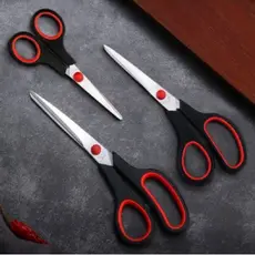 Kit 3 Tesouras Aço Inox Corte Costura Profissional Artesanato E Domestico 5" 7" 7,5"