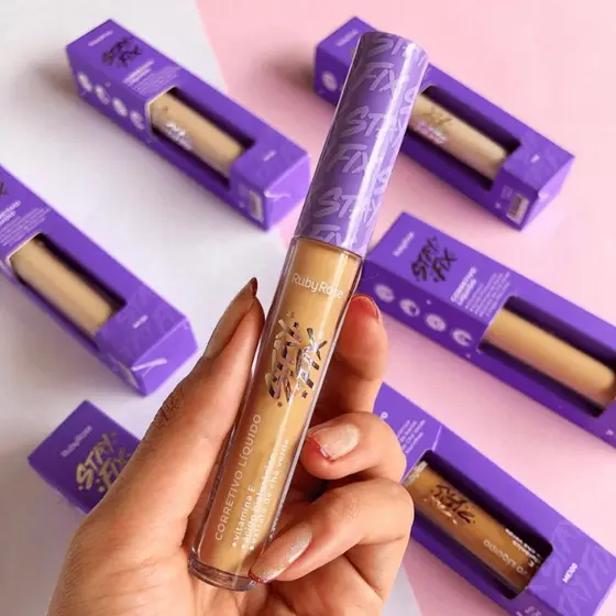 Corretivo Facial Liquido Alta Cobertura Longa Duração Stay Fix by Ruby Rose 3,9ml