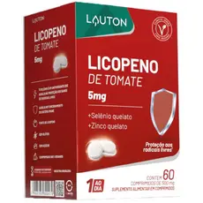 Licopeno De Tomate 5mg 60 Cáps Lauton Com Qualidade Premium Natural Com Carotenoide De Tomate