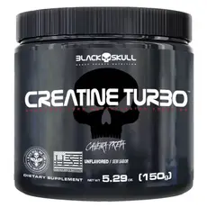 Creatina Turbo Black Skull 150g Caveira Preta | Creatina Monohidratada | Força E Ganho De Massa